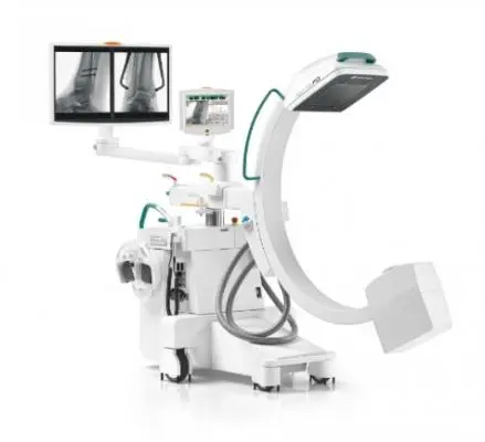 Ziehm Solo FD mobile C-arm X-ray machine with high-resolution imaging for medical procedures.